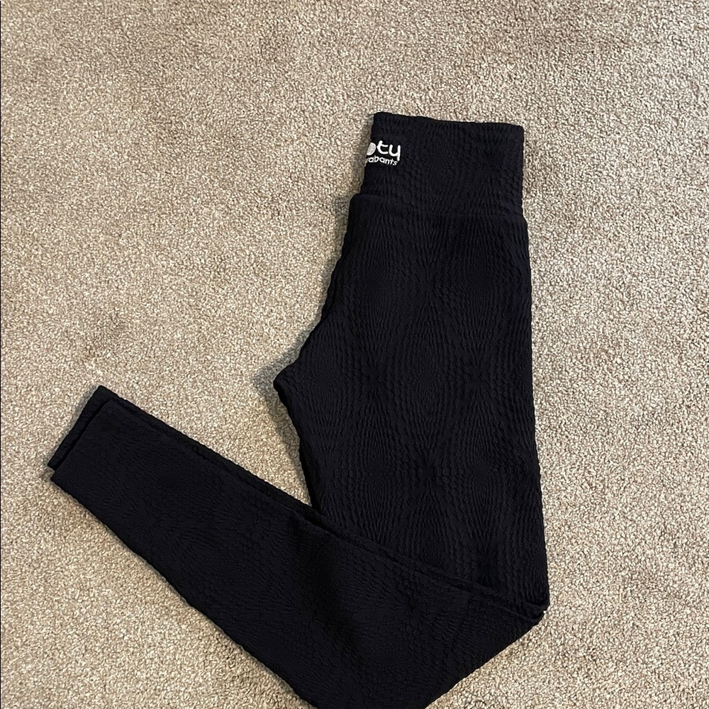 Booty by Brabants Textured Black Leggings